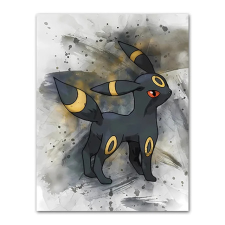 Pokemon Paint by Numbers - Umbreon Lightning Storm