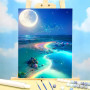 Paint by Numbers Fantasy - Lunar Paradise with Shimmering Reefs