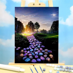 Paint by Numbers "Mystical Path of Light" - Fantasy Creative Kit