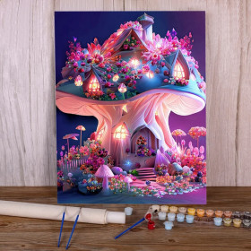 Paint by Numbers "Enchanting Fairy Refuge" - Fantasy Creative Kit