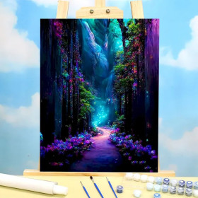 Painting by Numbers "Fairy Light Path" - Fantasy Painting to Create