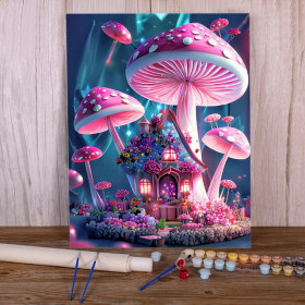 Paint by Number "Fairy Mushroom" - Magic Painting Picture
