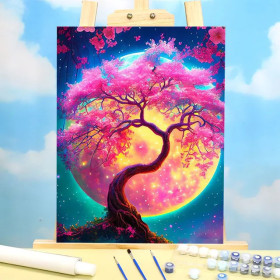 Magic Paint by Number "Enchanting Tree of Life" - Fairytale Painting to Create