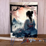 Paint by Number - Japanese Female Portrait Moon - Numbered Painting