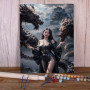 Paint by Number Mistress of Dragons | DIY Painting by Numbers