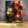Paint by Number Little Red Riding Hood and Wolf | Fantasy Painting by Numbers