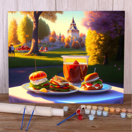 Paint by Numbers Fairytale Picnic Enchanted Delights