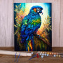 Paint by Numbers Galactic Macaw Wonder of Cosmic Nature