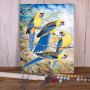 Paint by Numbers Australian Lovebird Trio Tropical Bird Grace