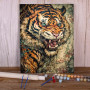 Roaring Tiger Paint by Numbers Wild Fury Challenge Bestial Virtuoso