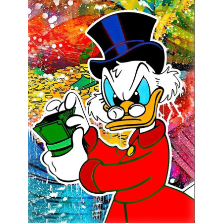 Disney Scrooge McDuck Paint by Number - Rich Uncle Miser Explosive