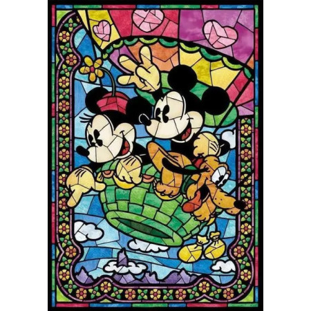 Disney Mickey & Friends Paint by Number - Multicolored Festive Stained Glass