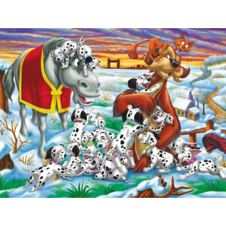 Paint by Number Dalmatians on the Loose - Happy Countryside Melee