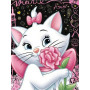 Diamond Painting White Cat and Flower - Disney Craft Kit