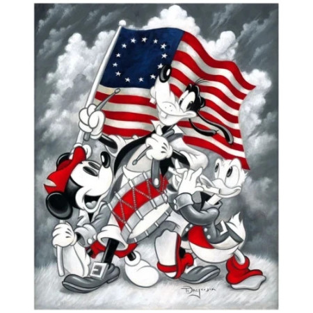 Diamond Painting Kit Loved People with Flag - Creative Hobby