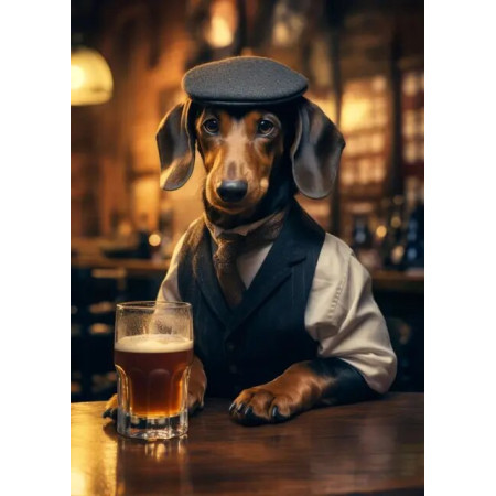 Gus Dog Paint By Number Kit - Creative Canine Portrait Box on Canvas