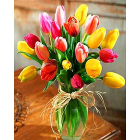 Painting by Number Bouquet of Tulips | Creative and Original Gift