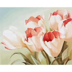 Paint by Number Impressionist Tulips | Tribute to Claude Monet