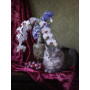 Persian Cat and Blue Orchids Paint by Numbers