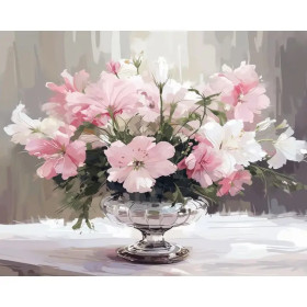 Paint by Number Bouquet Delicate Roses | Flower Painting