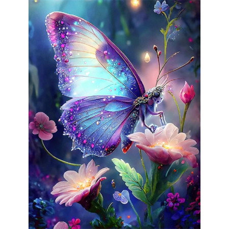 Paint by Numbers Kit "Magic Butterfly" - Fairytale Numbered Picture