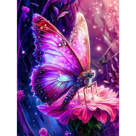 Paint by Number Kit "Fairy Butterfly" - Magic Numbers Board