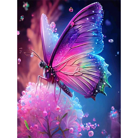 Paint by Number Kit "Iridescent Butterfly" - Fairy Tale Painting by Numbers