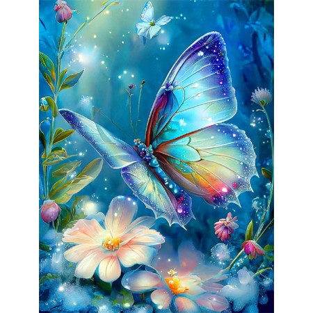 Paint by Number Kit "Emerald Butterfly" - Fairy Tale Painting by Numbers