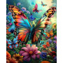 Paint by Number Kit "Duo of Exotic Butterflies" - Fairy Tale Painting by Numbers