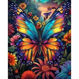 Paint by Number Kit "Kaleidoscope Butterfly" - Fairy Tale Painting by Numbers