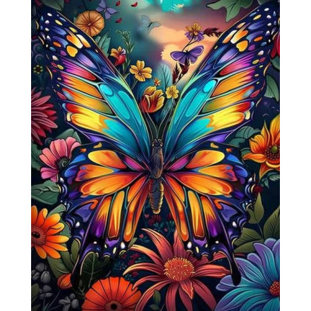 Paint by Number Kit "Kaleidoscope Butterfly" - Fairy Tale Painting by Numbers