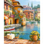 Paint by Number Kit "Picturesque Mediterranean Village"