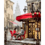 Paint by Number Kit "Romantic Parisian Cafe"