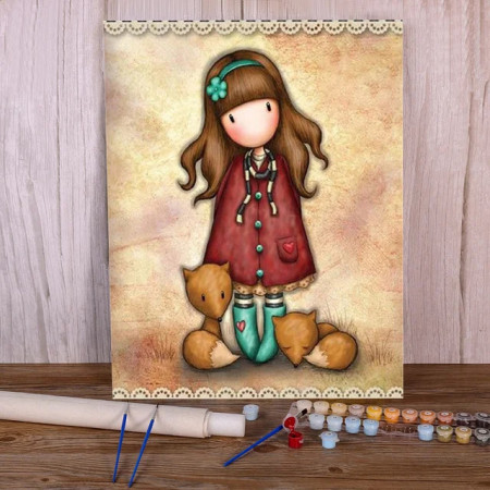Gorjuss Paint by Numbers Little Fox Dreamer