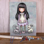 Gorjuss Young Romantic with Kittens Paint by Numbers