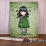 Gorjuss Kokeshi Spring Paint by Numbers