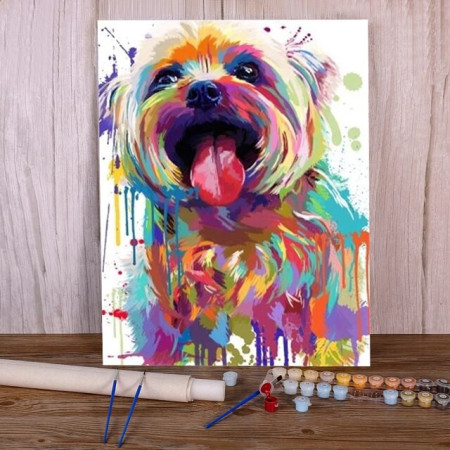 Paint By Number Luna Dog