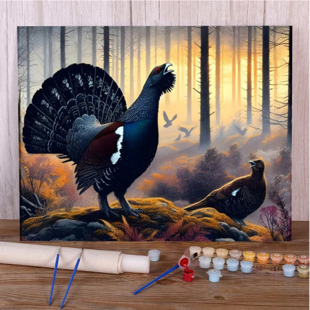 Paint by Numbers Wildlife - Harsh Grouse