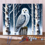 Paint by Numbers Winter Snow Owl