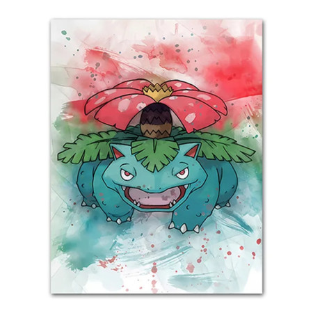 Pokemon Paint by Numbers - Bulbasaur Plant Hatching