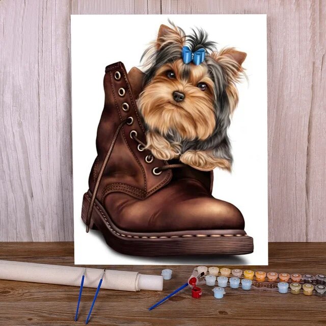 paint by number dog cooper