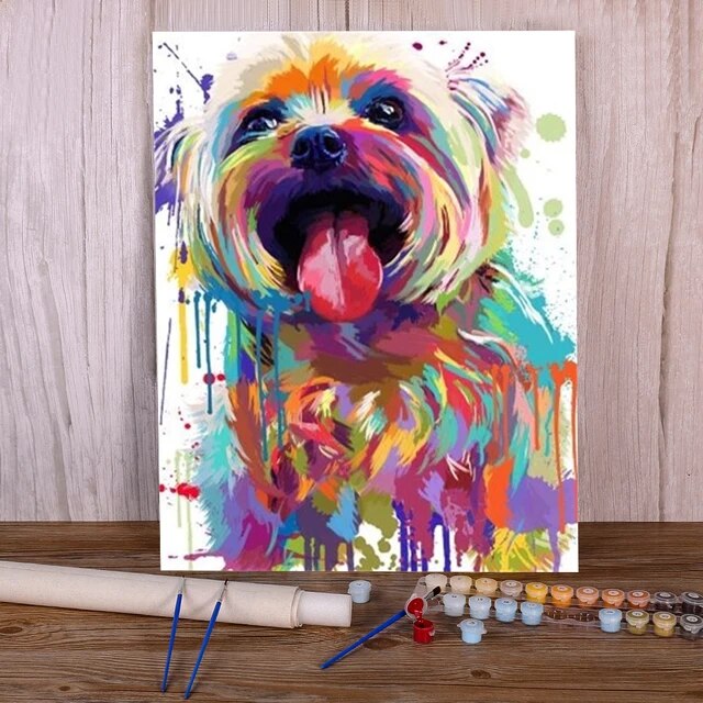 paint by number dog luna
