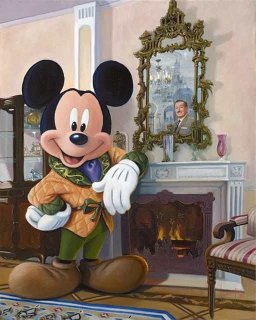 Mickey in a Warm Interior Paint by Number Kit