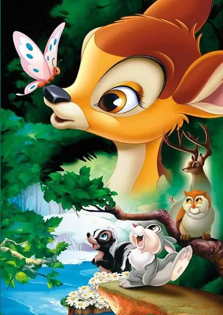 Bambi and Friends Paint by Number - Official Disney Canvas