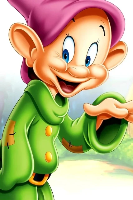 Disney Happy Dwarf Dopey Paint by Number - Infectious Smile