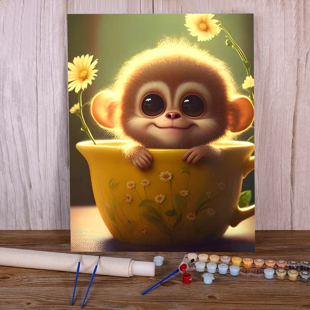 Paint by Number - Slow Down the Sloth Hug