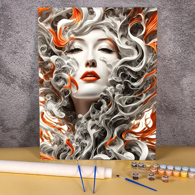 Paint by Number - Mystical Female Face