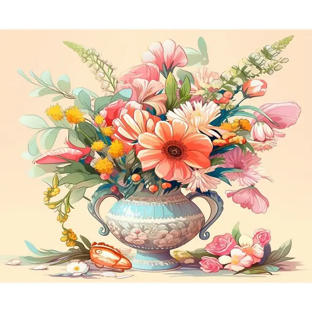 Paint by Number Floral Sweetness