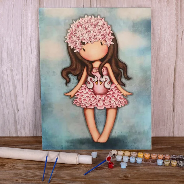 Gorjuss Paint by Numbers Spring Blossom