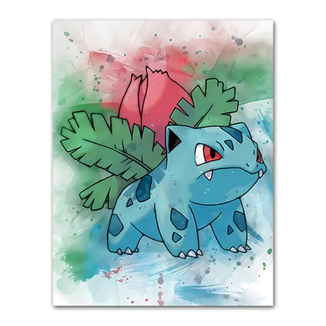 Pokemon Paint by Numbers - Grassy Will-o'-the-Wisp